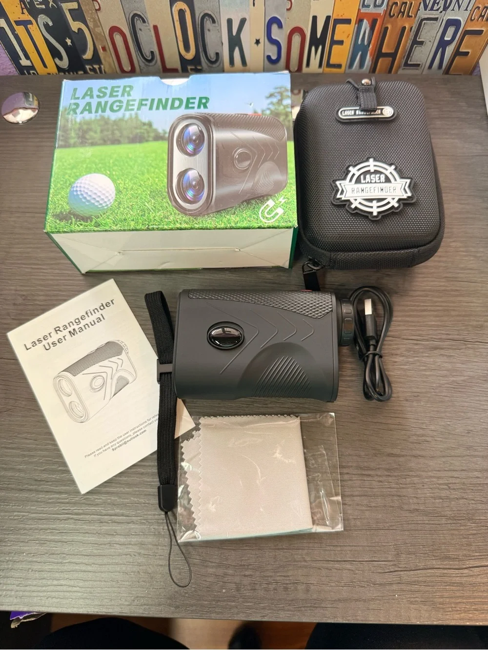 Sprobil Laser Rangefinder with Carry Case - Black
